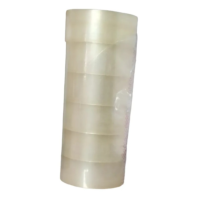 Cinta Adhesiva Empaque Transparente Adbeka 48mm X 150 6 Pzas