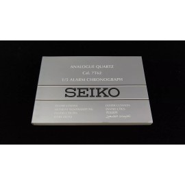 SEIKO Analogue Quartz Watch Manual Instructions Booklets Cal.7T62