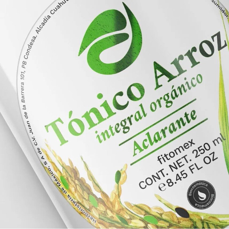 Tónico Aclarante Fitomex Agua Arroz Orgánico 250