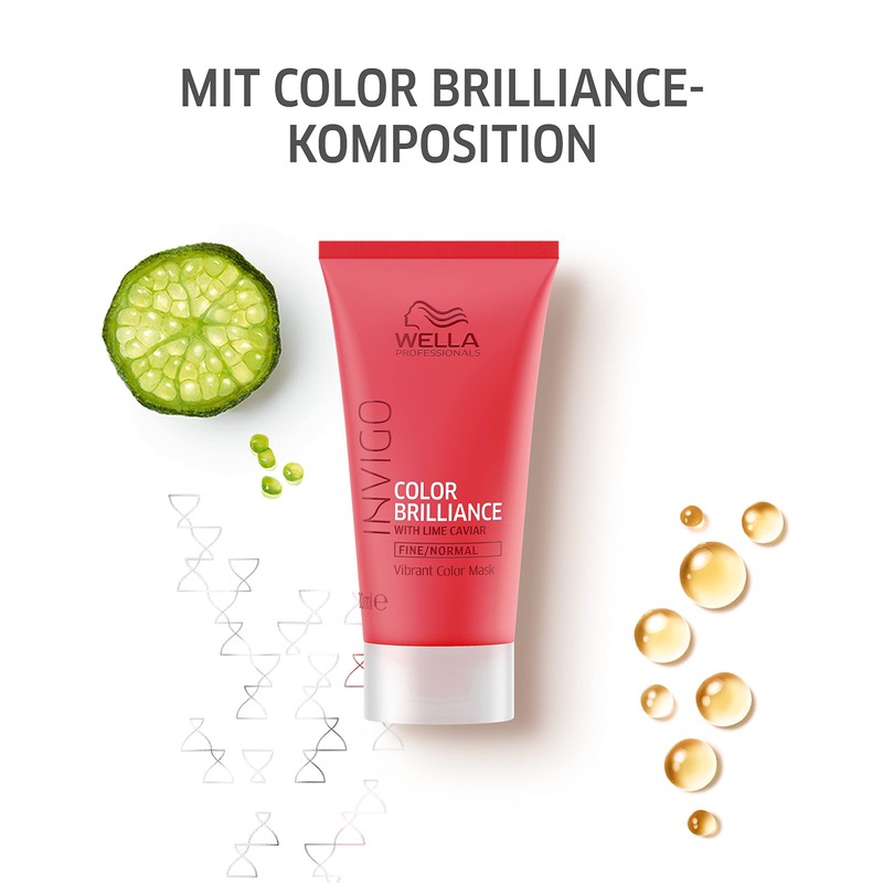 Wella Professionals Invigo Color Brilliance Vibrant Color Mask Fine/Normal, 30