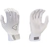 Easton Women's Ghost NX Batting Gloves, White/Silver, Medium