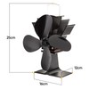 Albert Austin Heat Powered Stove Fan Powerful 4 Blade Design