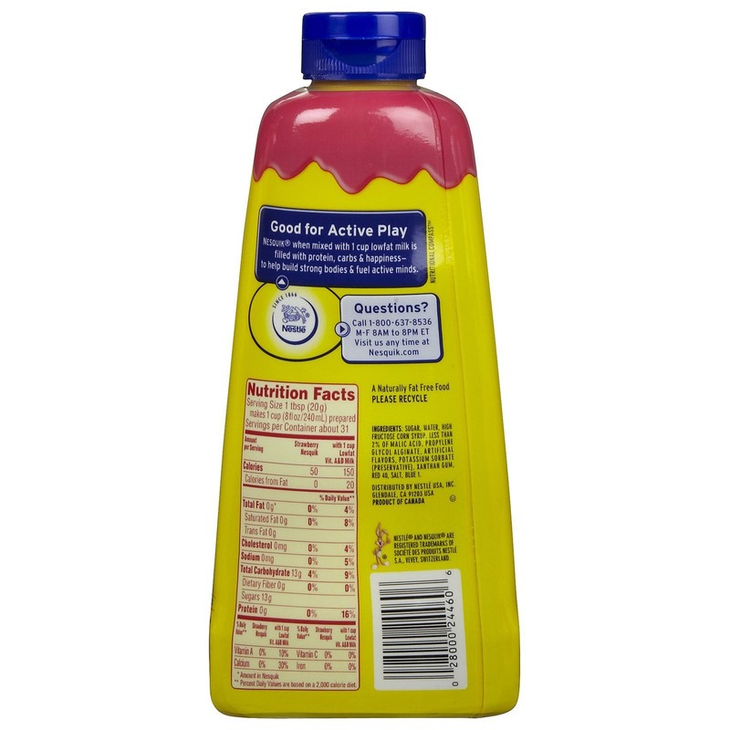 Nesquik Syrup - Strawberry - 22 oz - 3 pk