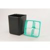 TUPPERWARE 16479 Storage Container in Black/Turquoise