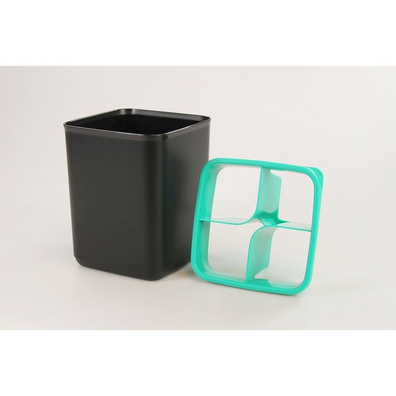 TUPPERWARE 16479 Storage Container in Black/Turquoise