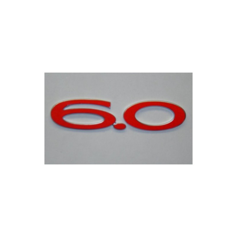 GTO 6.0 Badge Overlay Decal- Reflective RED