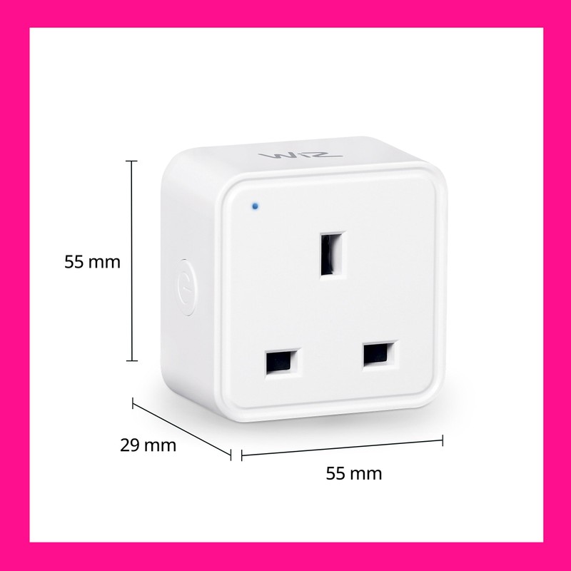 WiZ Wi-Fi Smart Plug, Type G, 230V, 50Hz, Easy Setup,