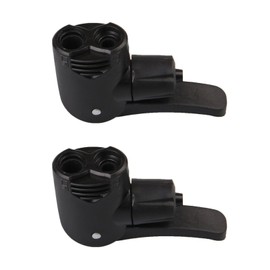 2 Pcs Dual Head Bike Track Pump Bicycle Tire Tyre Air Pump Valve Adapter for Bicycle Bike Replacement Accessories