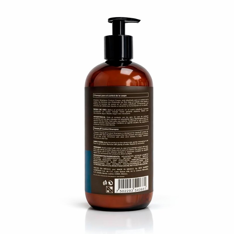 Charle Shampoo Control Caspa Sales Parabenos Extracto Aloe Vera Ayuda