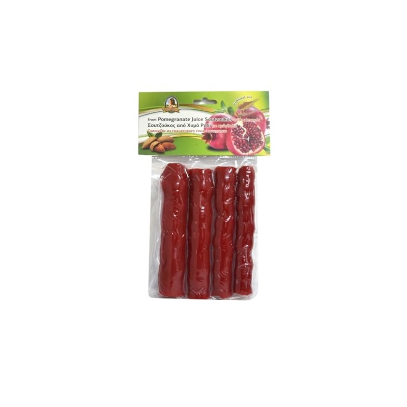 Cyprus Traditional Amalia Grape Pomegranate Soutzoukos with Almonds - 500g