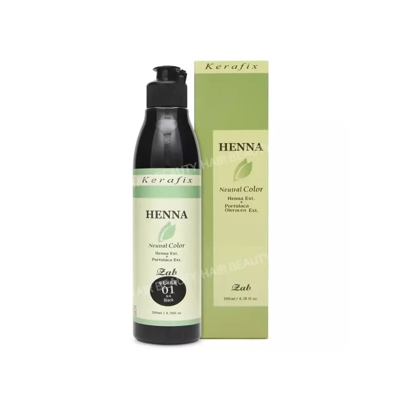 Jabbu 자브 케라픽스 헤나 중성칼라 200ml [황갈색(멋내기)] Zab Kerafix Henna
