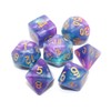 HD Dice DND RPG Blue Purple Polyhedral Dice Set Fit