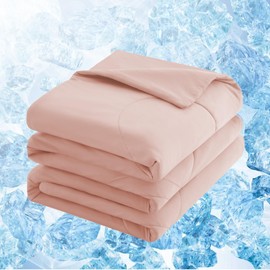 Dreamhood Cooling Throw Blanket Arc-Chill Cool Summer Blanket with Q-Max > 0.45 Cooling Fiber Perfect for Night Sweats and Hot Sleepers（Pink，50"*60"）