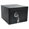Luwint Small Steel Safe Box with Key Lock, 0.3 Cu