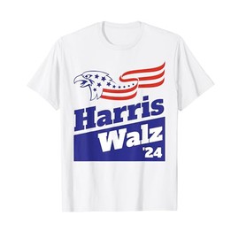 Harris Walz 2024 Election Campaign Political Merchandise T-Shirt