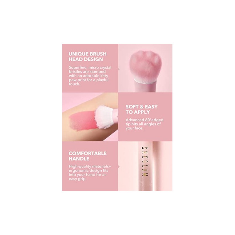 Sheglam. Blush Brush. Brocha para rubor gatito. Brochas, rubor.