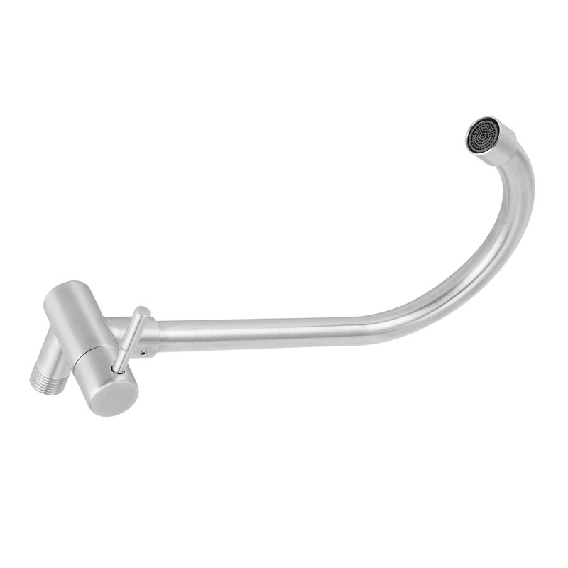 G1/2 Sink Faucet Wall-in 360 Degree Rotating Water Tap Single