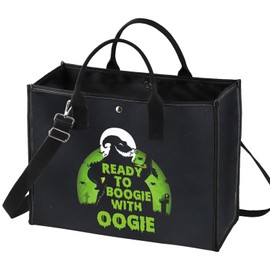 BWWKTOP Funny Oogie Cosmetic Makeup Bag Oogie Fans Inspired Gifts Ready To Boogie With Oogie Zipper Pouch Bag (TO BOOGIE BG)