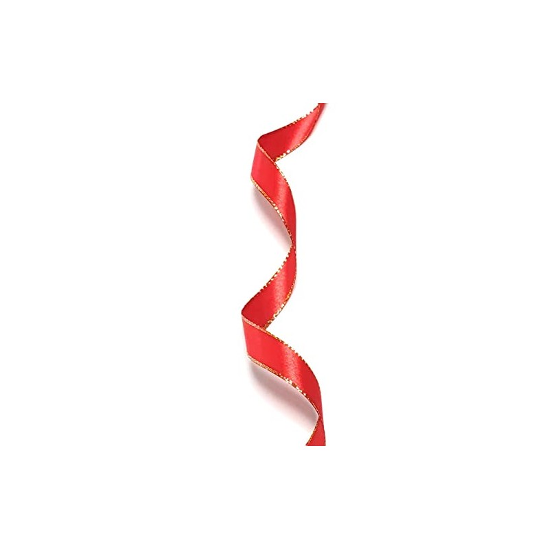 s.dekoda Satin Ribbon 25 m x 15 mm Red with