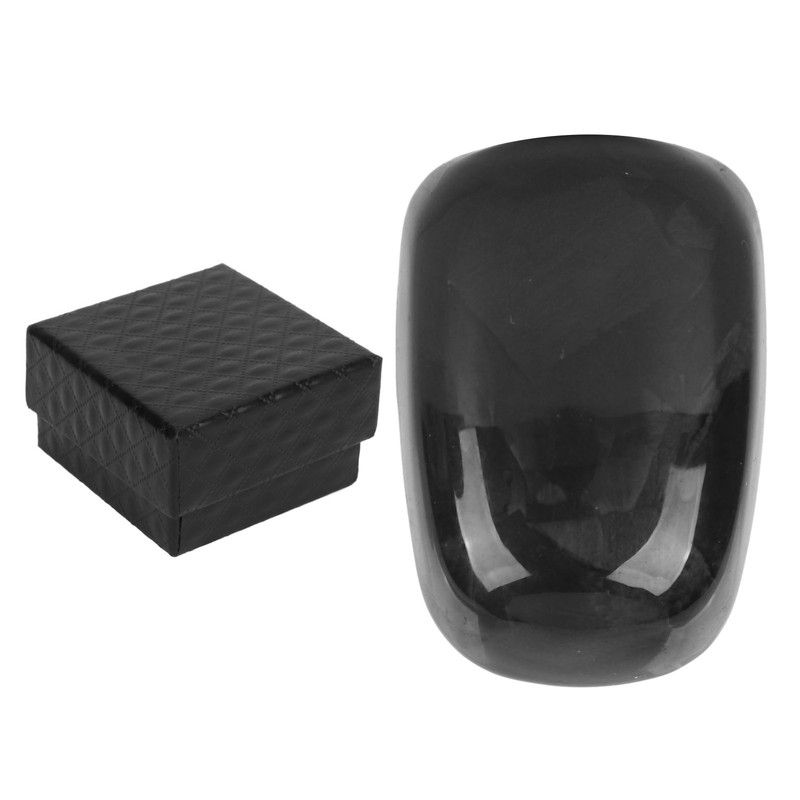 Gear Shift Knob Unlock Button Cover Carbon Fiber Shifter Lever