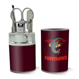 Chupacabra on the Hunt Stainless Steel Manicure Pedicure Grooming Beauty Care Travel Kit