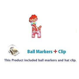 GS Giraffe Pattern Golf Ball Markers Set of 2 Gift for Golfer, Golf Accessories for Ball Position.
