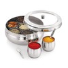 Priya Stainless Steel Spice Box (See Through: Size 2450 Ml)
