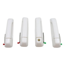 Priprilod Exterior Door Handles Front & Rear LH & RH Bright White (PW7) Compatible with Dodge Ram 1500/2500/3500 2012-2018# 1GH21GW7AF 1GH18GW7AD 1GH19GW7AB 1GH19GW7AD 1GH21GW7AB 1GH21GW