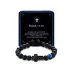 Alissl Cross Bracelet for Boys Teens Men Adjustable Blue Tiger
