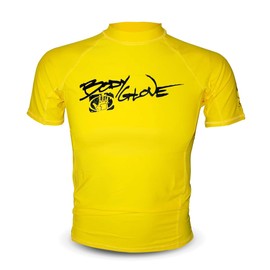 Body Glove Junior’s Basic Short Sleeve Rash Guard Yellow, 16/1X