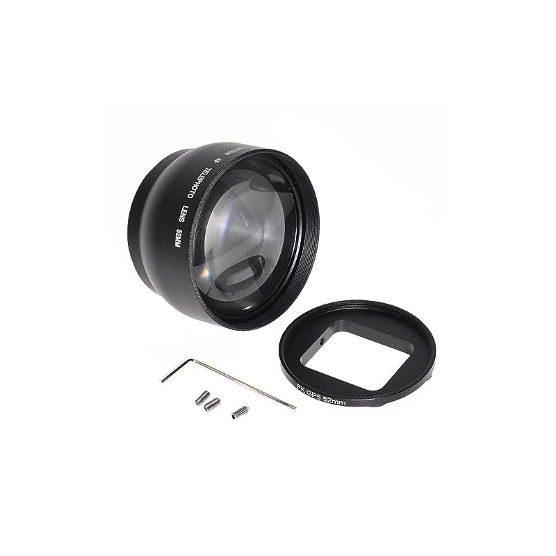 GLIDER MJ27-52 2x Zoom Lens Telephoto Lens for GoPro 52mm