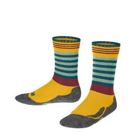 FALKE Unisex Children's Active Frog K So Wool Functional Material Thick Breathable Patterned Socks, Yellow Bee 1393
