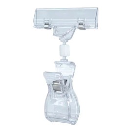 Exhivit Pinza Acrilico Porta Precio, Porta Grafico Tam-mega/5pzs