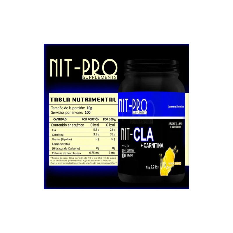 Creatina Monohidratada 1kg Muscle Cla-carnitina 1k Nit-pro