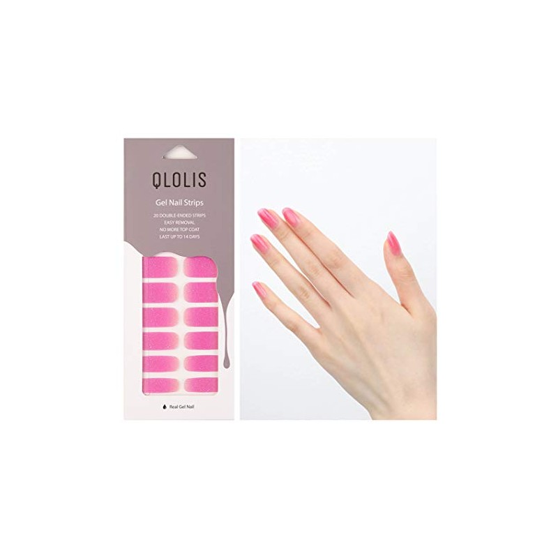 QLOLIS Premium - Juego de pegatinas de uñas de gel