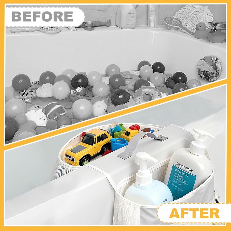 ZOYDP Bath Toy Storage, Bath Toy Storage Bag, Storage Bathtub