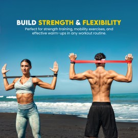 Utopia Fitness Loop Resistance Bands, 5 Latex Exercise Bands for Workouts