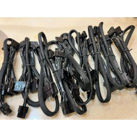 EVGA 10 Pcs EVGA SuperNOVA  6 pin PERIF to 4X  MOLEX IDE DRIVER POWER cable,ORIGINAL