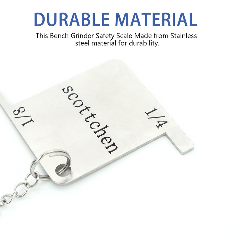 SCOTTCHEN Bench Grinder Safety Gauge, Stainless Steels Bench Grinder Safety
