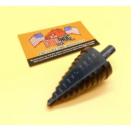 Drill Hog® Step Drill Bit 1/4-1-3/8 Multi UniBit Pig Steel M60 Lifetime Warranty