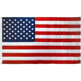 USA Flag Co. American Flag 4x6 foot | Heavy Duty Nylon, Embroidered Stars, Sewn Stripes, Brass Grommets
