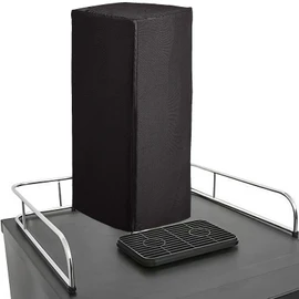 Kegerator Beer Tower Cover, Single or Double Tap Draft Tower Dust Cover, Waterproof, Tear-Resistant, Durable 600D (18*6.5*10, Black)