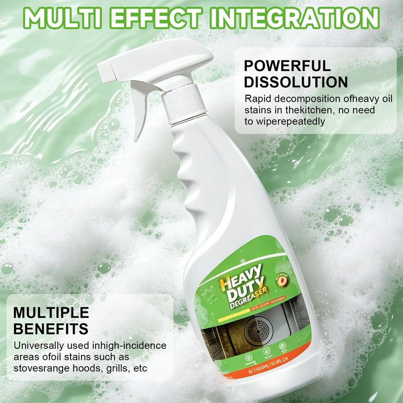 Heavy Duty Degreaser, 500ML Kitchen Cleaner Spray, All Purpose Cleaner