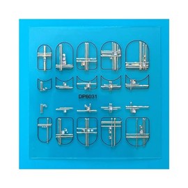 Geometric Figure Line Heart Galaxy Moon Stars Gold Stripes Crystal Nail Sticker Dp6031 Nail Wraps Stickers Manicure Supplies for Women Nails Full Long Lasting Easy Apply and Remove