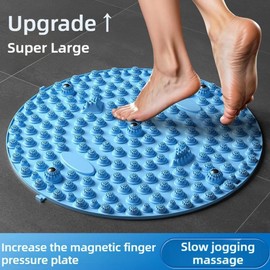 Foot Massager Mat, TPE Foot Pressure Point Pad, Portable Acupoint Mat for Relaxing Pressure (35cm Blue)