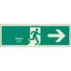Unit Induction Sign Emergency Exit To N Luminous Double-Sided Tape