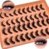 SISIYDY Mink Lashes Wispy Cat Eyelashes Strip False 3D Eyelashes