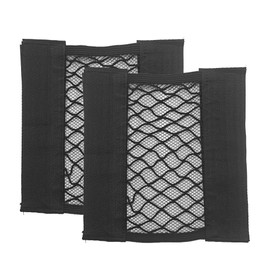 HLIWS Boot Net Bag Pack of 2 with Velcro Car Seat Luggage Net, Universal Boot Net Protective Net for Universal Car, Kitchen and Wardrobe Storage (100 x 220 mm