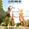 Happybuy Freestanding Volleyball Training Net, Adjustable Height Portable System for