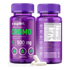 Suplemento Polynicotinato De Cromo 250 Mcg 60 Cápsulas Sabor Sin Sabor